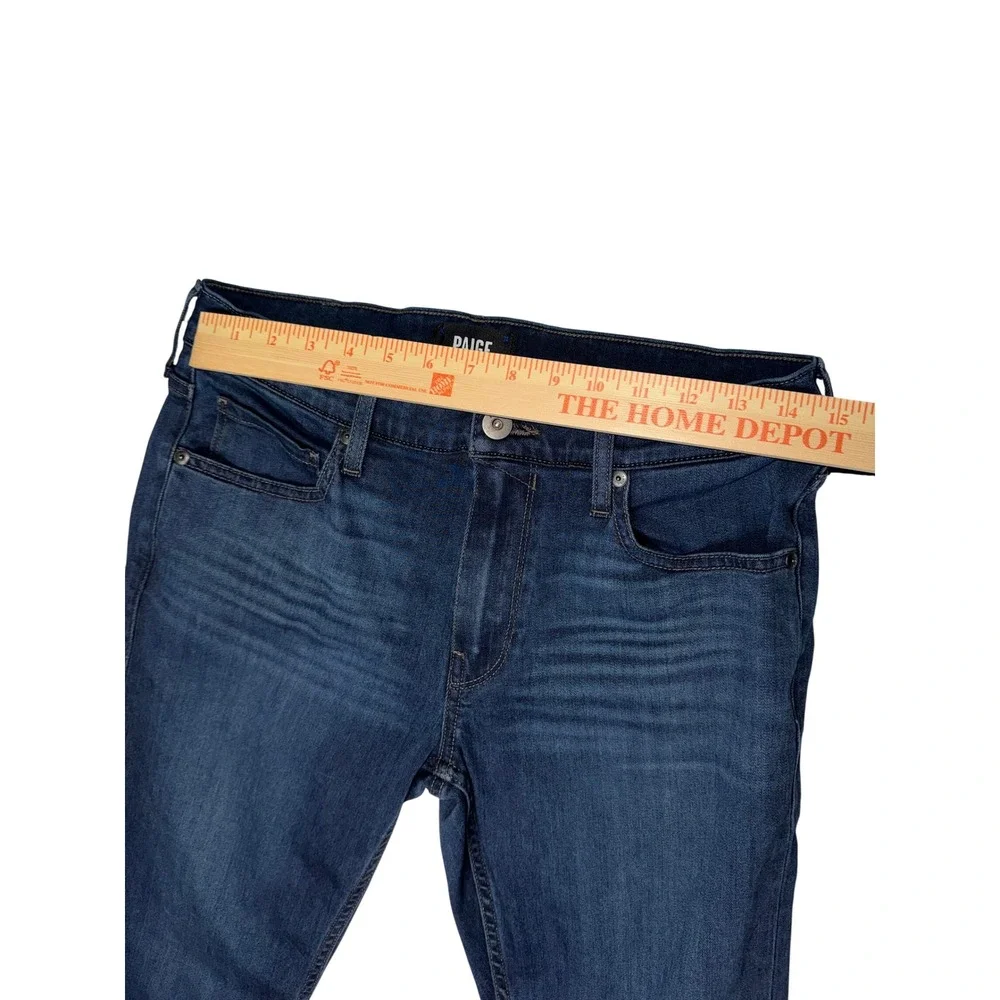 Paige Federal Slim Straight Leg Jeans‎ Dark Wash Blue Transcend Mens 31x31